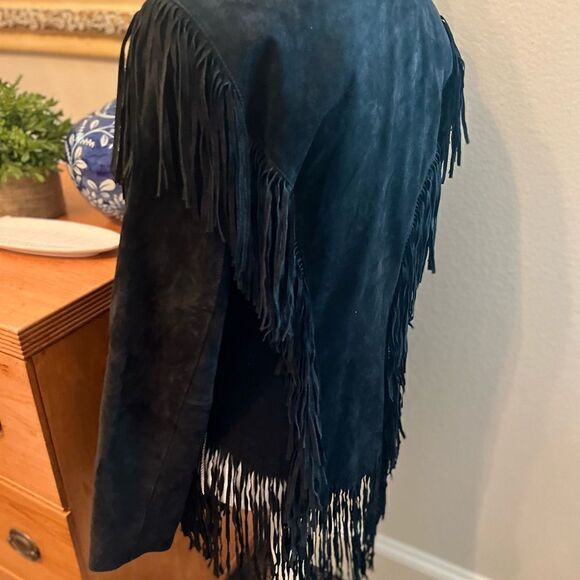 VINTAGE Cripple Creek leather fringe jacket - Picture 10 of 13